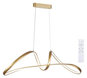 Brilagi-LED Lustra reglabilă pe cablu TWISTER LED/60W/230V 3000-6000K aurie+telecomandă