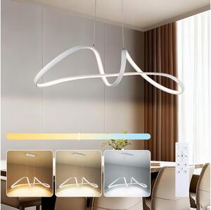 Brilagi-LED Lustră suspendată reglabilă pe cablu TWISTER LED/60W/230V 3000-6000K albă+telecomandă