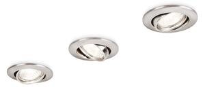 SET 3x corp de iluminat încastrat Philips 59243/17/E7 1xGU10/50W