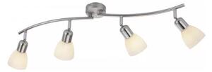 JUST LIGHT. 11954-55 - Plafonieră spot KARO 4xE14/40W/230V crom mat
