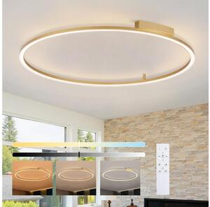 Brilagi - Corp de iluminat LED reglabil PORTOFINO LED/85W/230V, diam. 120 cm, auriu + telecomandă