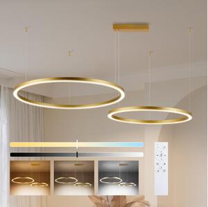 Brilagi - Lustră LED dimabilă suspendată pe cablu PORTOFINO LED/98W/230V, finisaj auriu +DO