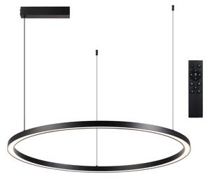 Brilagi - Lustra LED reglabilă suspendată pe cablu PORTOFINO LED/98W/230V neagră + telecomandă