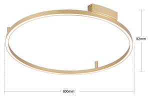 Brilagi - Corp de iluminat LED dimabil PORTOFINO LED/60W/230V diam. 80 cm auriu + telecomandă