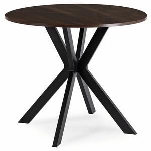 Masă sufragerie Loren 90 (nuc + negru) (pentru 4 persoane). Promo -17%. 1129252