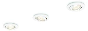 Philips 59243/31/E7 - SET 3x Lampă încastrată ENIF 1xGU10/50W/230V
