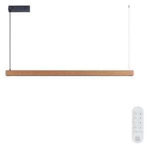 Immax NEO 07303L - Lustră LED dimmabilă pe cablu MADEIRA 26W/230V Wi-Fi Tuya, 122 cm, stejar