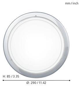 EGLO 83155 - Plafoniera pe lant1 1xE27/60W