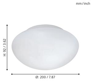 Plafonieră Eglo 81635 ELLA 1xE27/60W/230V