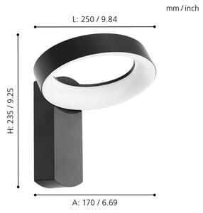 Eglo 97307 - LED Aplica perete exterior PERNATE LED/11W/230V