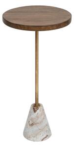 Masuta de cafea cu blat din marmura Ilian, Ø 35,5 cm
