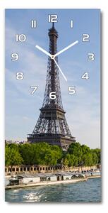 Ceas de sticlă pe perete vertical Turnul Eiffel din Paris