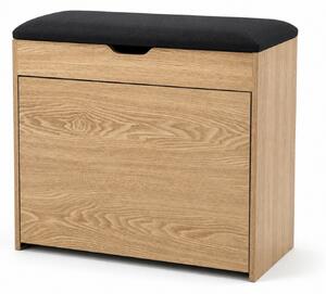 Dulap pentru pantofi cu loc de șezut și rafturi retractabile VAULT, 57 x 30 x 53 cm