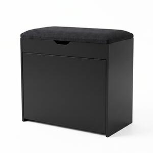 Dulap pentru pantofi cu loc de șezut și rafturi retractabile VAULT, 57 x 30 x 53 cm