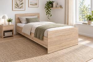 Pat de o persoană 90 cm Nepo Plus 11 (stejar sonoma) . Promo -18%. 1098321