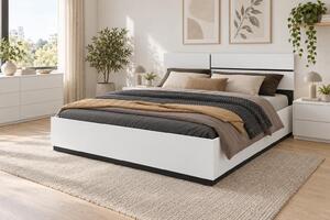 Pat matrimonial 180 cm Crossroad S32 (alb + negru). Promo -19%. 1118239