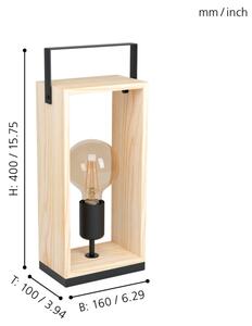 Eglo 43415 - Lampă de masă FAMBOROUGH 1xE27/40W/230V