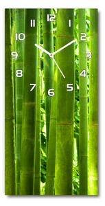 Ceas perete din sticlă dreptunghiular Bambus