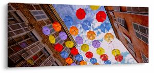 Tablou - Umbrele colorate (120x50 cm)
