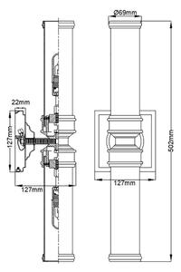 Aplică LED pentru baie PAYNE 2xG9/3W/230V IP44 Elstead FE-PAYNE2-BATH