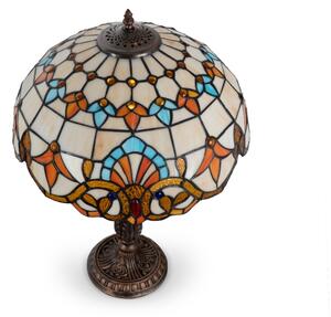 Brilagi - Lampă de masă în stil Tiffany cu vitralii MIRABELLA 2xE27/60W/230V