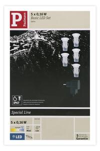 SET 5x corp de iluminat încastrat de exterior LED/0,16W IP67 MICRO 230V Paulmann 98891