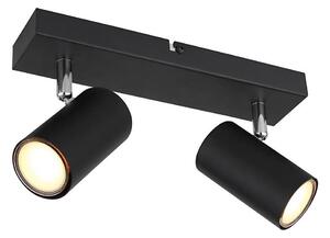 Globo 57911-2B - Spot ROBBY 2xGU10/35W/230V negru