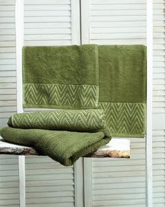 Set de prosoape Terry 3 buc. moss green