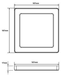 Plafonieră LED LASSE LED/12W/230V 3000/4000/6500K albă Globo 12380-12W