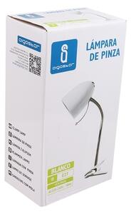 Aigostar - Lampă de masă cu clemă 1xE27/11W/230V alb/crom