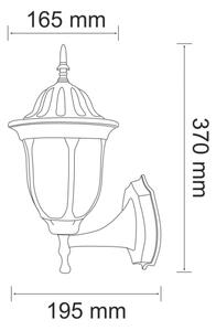 Corp de iluminat perete exterior FLORENCJA 1xE27/20W/230V