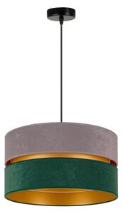 Lustră pe cablu Duolla DUO 1xE27/15W/230V d. 40 cm gri/verde/auriu