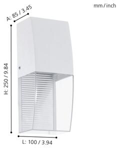 Eglo 95991 - LED Corp de iluminat perete exterior SERVOI LED/3,7W
