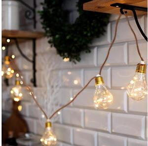 Brilagi - Ghirlandă LED decorativă 10xLED/3xAA 1,8m alb cald