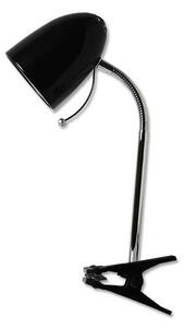 Lampă de masă cu clemă Aigostar 1xE27/11W/230V negru/crom