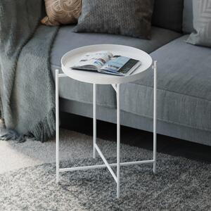 Măsuţă de cafea, Hanah Home, Culoare: Alb