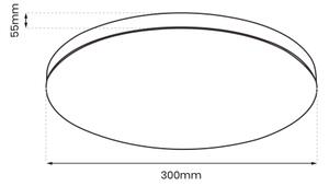 Plafonieră LED pentru baie SLIMI LED/18W/230V IP40 neagră