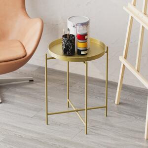 Măsuţă de cafea, Hanah Home, Culoare: Aur