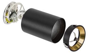 Spot CHLOE 1xGU10/35W/230V negru/auriu rotund