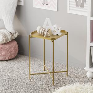Măsuţă de cafea, Hanah Home, Culoare: Aur