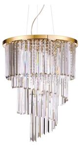 Lustră pe cablu CARLTON 12xE14/40W/230V auriu Ideal Lux