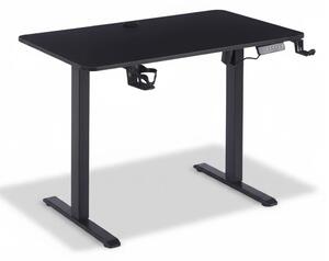 RESIGILAT- ELEVON WX-009 – Birou Reglabil Electric, Înălțime Reglabilă 72–118 cm, Blat Monobloc PAL de Înaltă Densitate 15 mm, Cadru Metalic din Oțel 65×45 mm, Panou Electronic, 100 × 60 cm, Negru