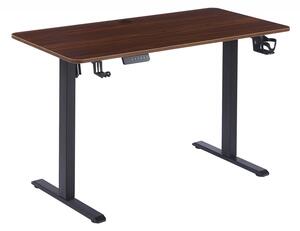 ELEVON WX-009 – Birou Reglabil Electric, Înălțime Reglabilă 72–118 cm, Blat Monobloc PAL de Înaltă Densitate 15 mm, Cadru Metalic din Oțel 65×45 mm, Panou Electronic, 140 × 60 cm, Walnut