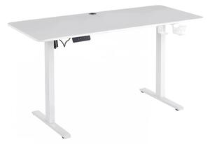 ELEVON WX-009 – Birou Reglabil Electric, Înălțime Reglabilă 72–118 cm, Blat Monobloc PAL de Înaltă Densitate 15 mm, Cadru Metalic din Oțel 65×45 mm, Panou Electronic, 140 × 60 cm, Alb