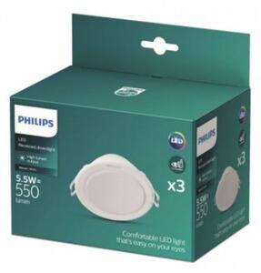 SET 3x corp de iluminat LED încastrat MESON LED/5,5W/230V Philips