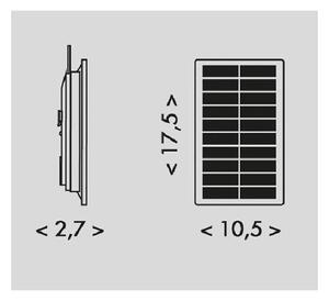 Bandă LED solară 3,7V 2400mAh 5m IP65 Ecolite DX-SOLAR-3000/5M