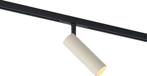 Spot modern bej cu negru pentru sistem de șină monofazat GU10 35mm - Slimline Uzzy