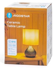Lampă de masă Aigostar 1xE14/40W/230V auriu