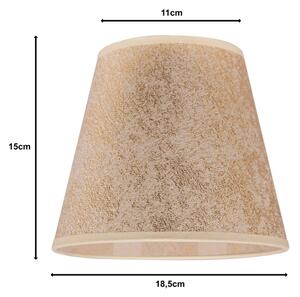 Duolla - Abajur pentru lampă de birou SOFIA XS E14 pr. 18,5 cm auriu