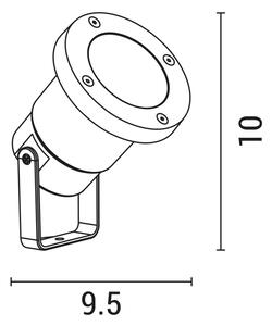 Lampă de exterior 1xGU10/5W/230V IP65 alb